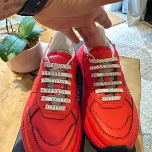 Bottega Veneta | Shoes | Bottega Veneta Red Sneakers Suede Lowtop